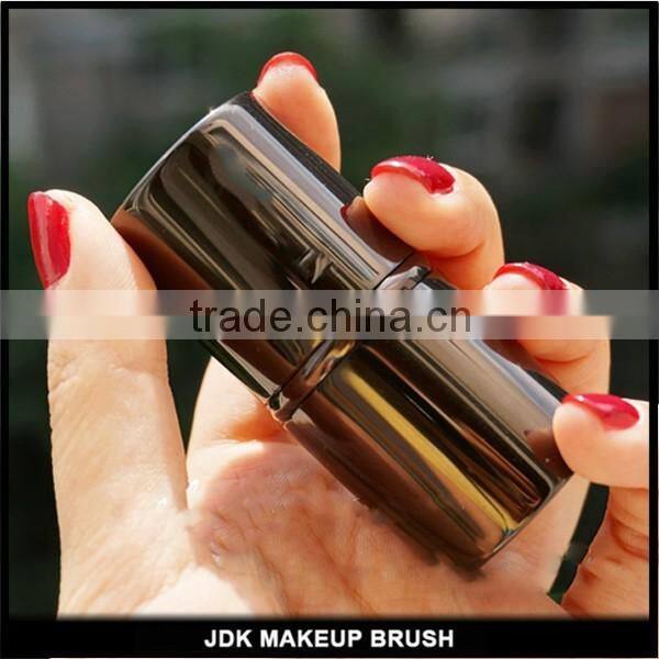 Gunmental Retractable Travel Powder Brush Portable Beauty Makeup Tool Brush