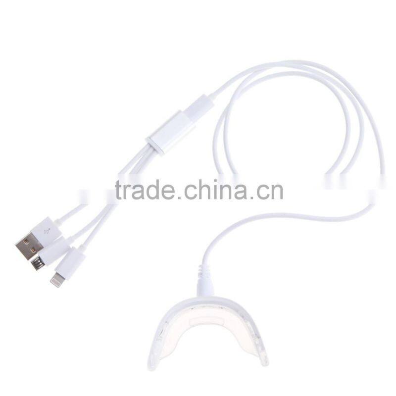 Newest phone connected teeth whitening mini light with USB/Android/iPhone interface