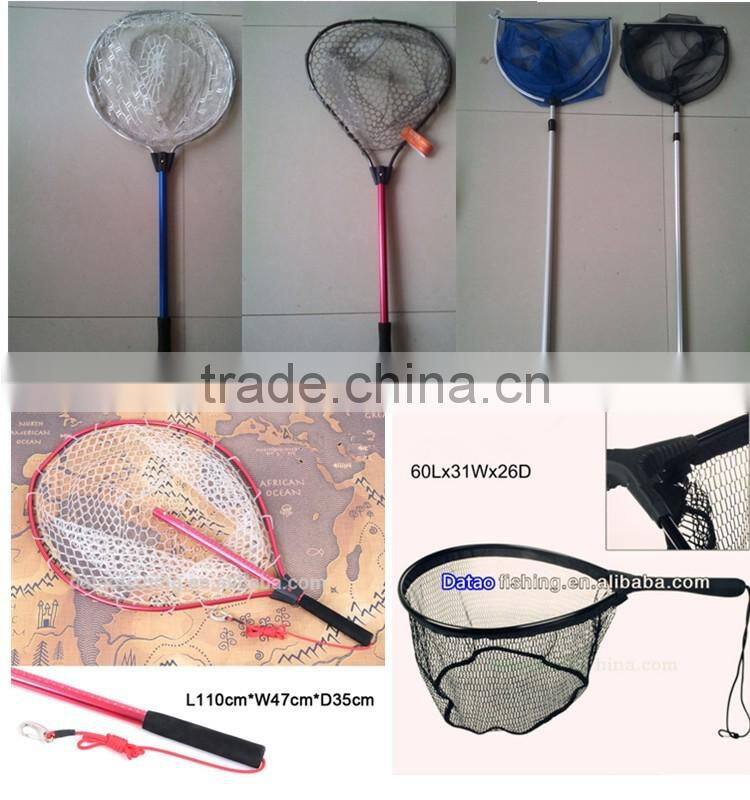 Aluminum fishing folding telescopic landing net