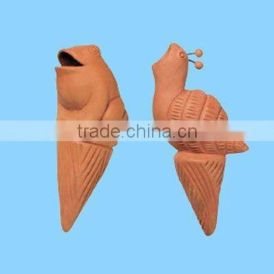 decorative animal shaped terracotta water dripper