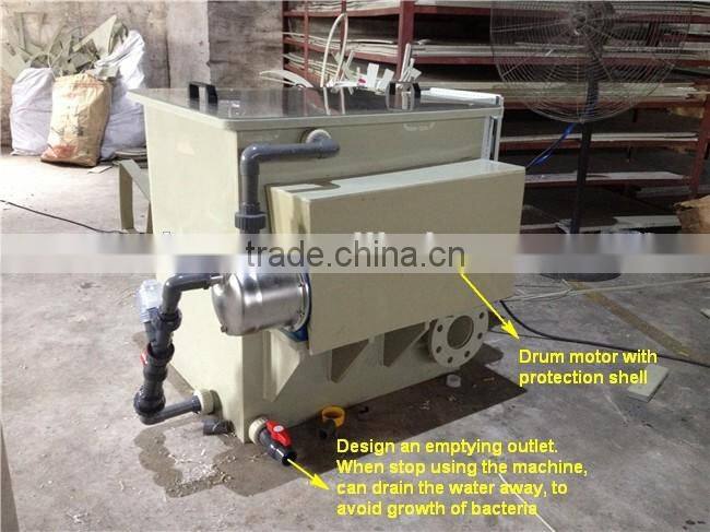 Fish farm drum filter, drum filter for the recirculating aquaculture system