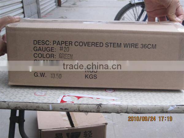 Hebei cake sugar flower decoration paper covered floral stem wire