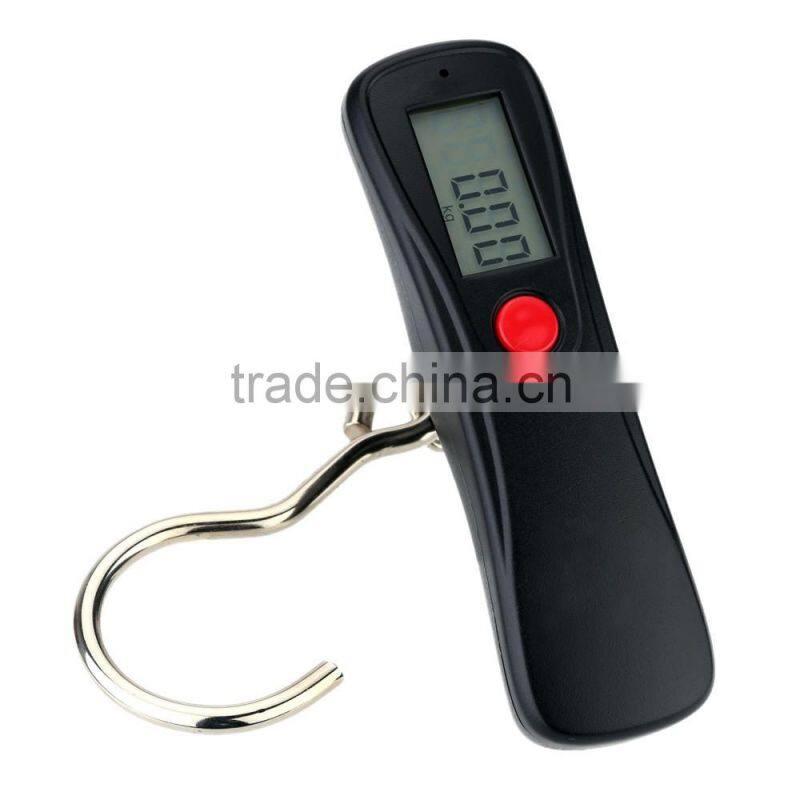 50kg/10g Portable Electric Scale LCD Digital Scale Hanging Luggage Weighting Scale Precision Weight Balance with Blue Backlight