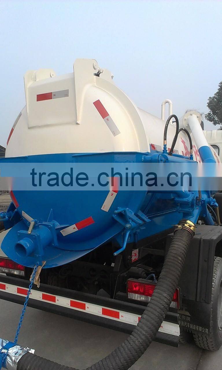 6000L DFAC high pressure vacuum cleaner suction truck
