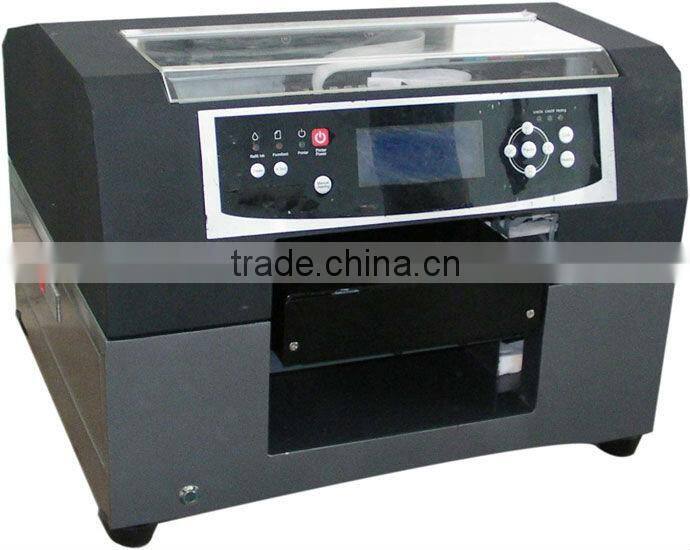 Flatbed inkjet solvent printer a4