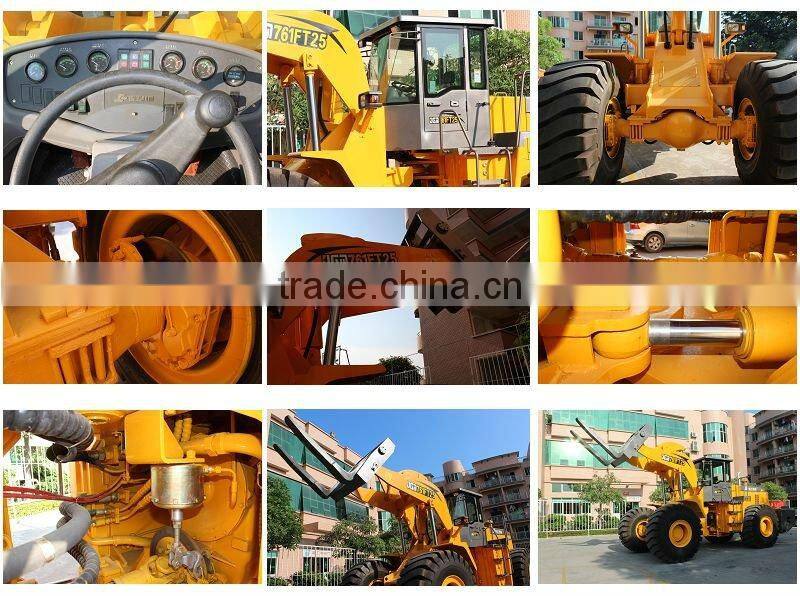 wheel loader price fork front loader(JGM761-FT28) with good quality