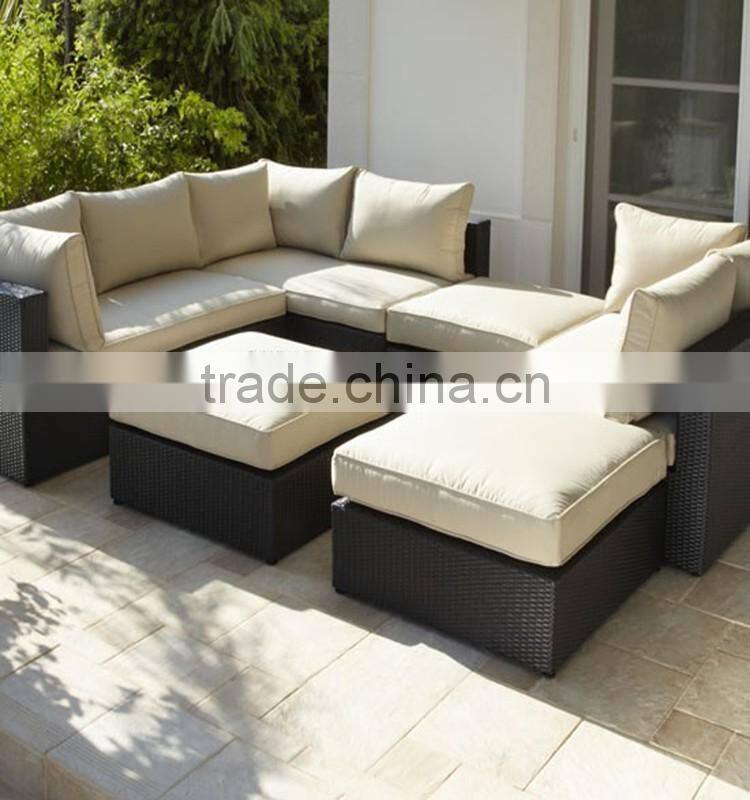 Modern style furniture outdoor PE rattan sofa