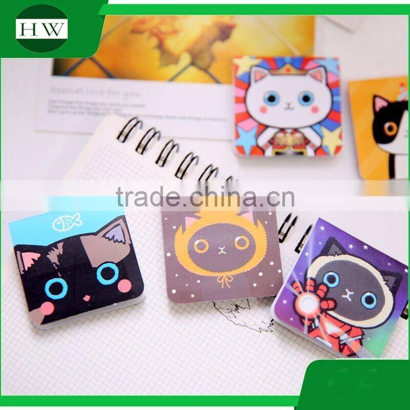 Korean Gift cartoon cute design paper magnetic bookmark Stationery for free sample
