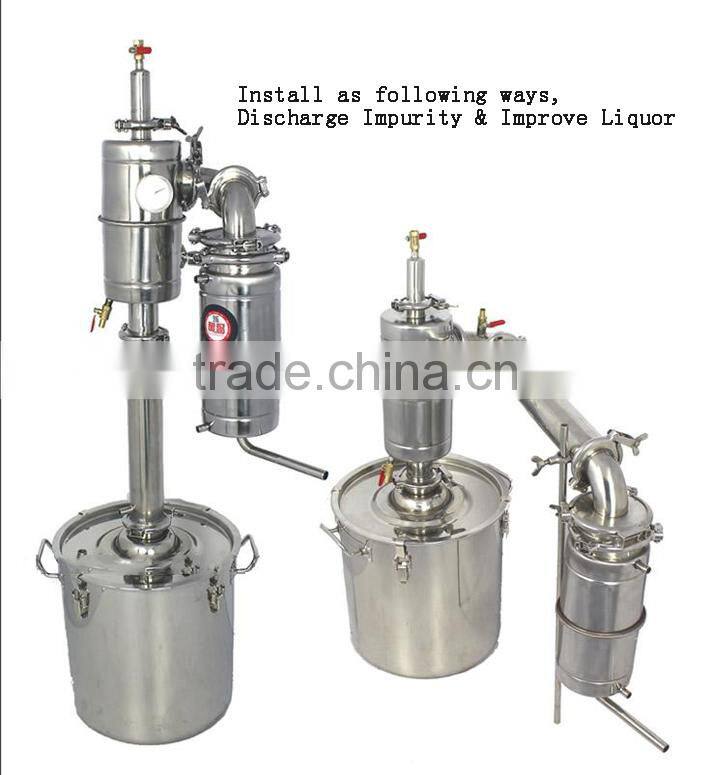Mainstream Cooler Distillation Column For Wine Brewing Device