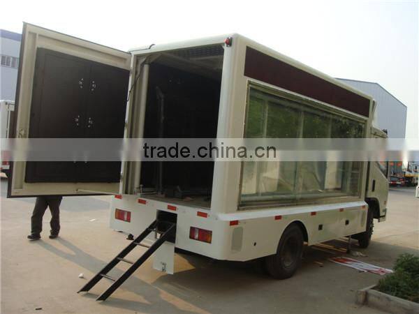 forland 2 sides of mobile led screen truck with stage for sale