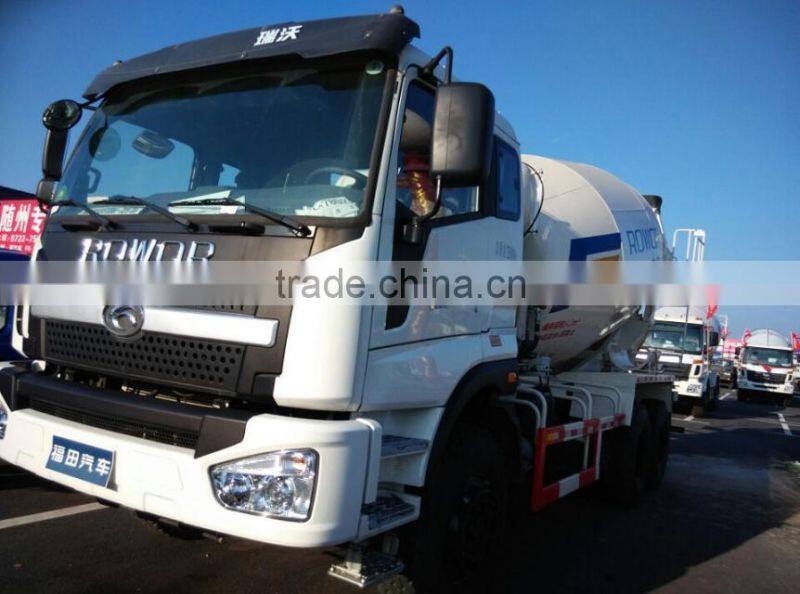 Euro3 12m3 foton 6x4 mixing concrete drum transport truck
