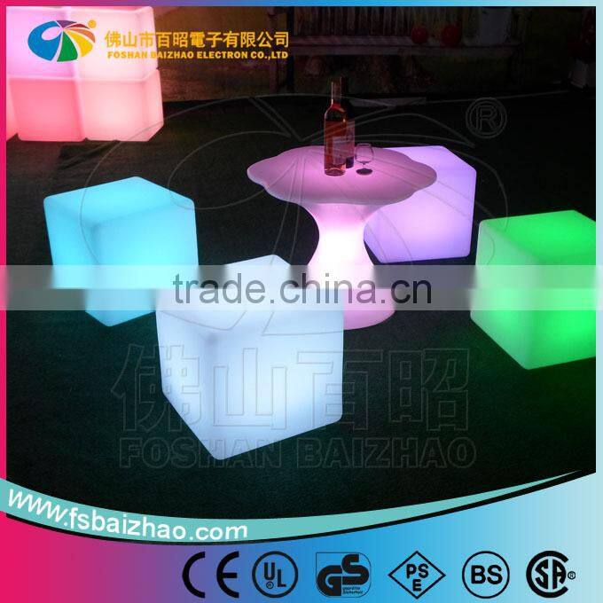 Outdoor LED Light Cube/High Quality RGB cube light/16 color LED cube seat