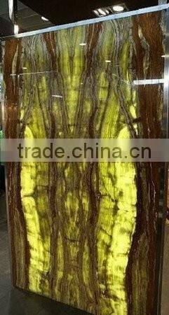 Marbling design ONYX BACKLIT PANELS FOR WALLS COUNTERS