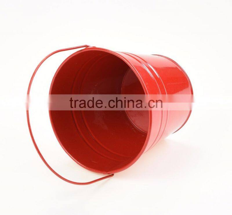 hot sale ice beer galvanized decorative small colored easter metal buckets with handle