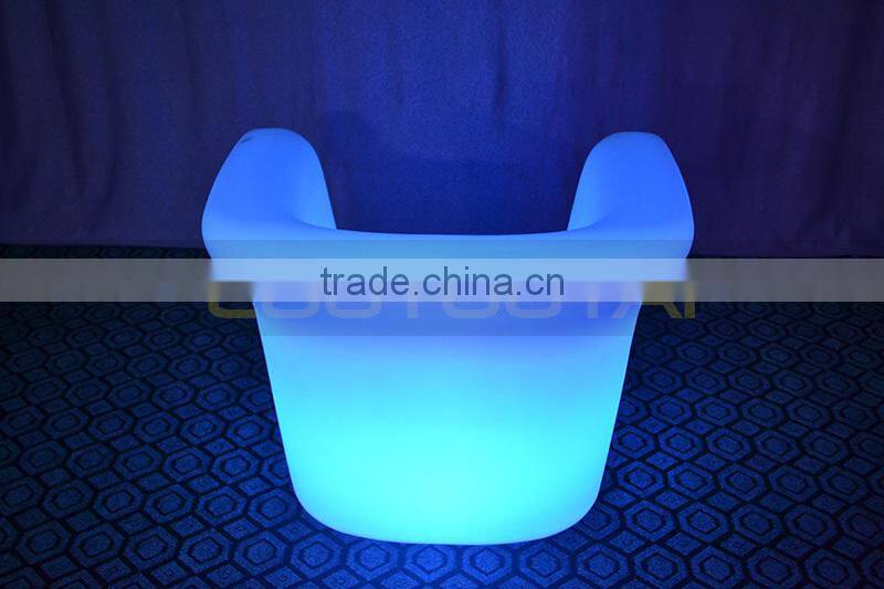 High-grade illuminated led bar furniture battery opertaed remote control led bar sofa LTT-SA07