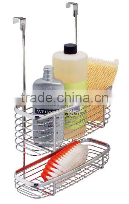 2016 Iron Wire Over Cabinet Door Hanging Kitchen Storage Basket