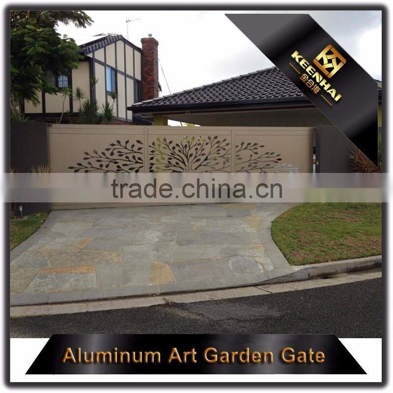 Modern Laser Cut Design Aluminum Exterior Villa Door