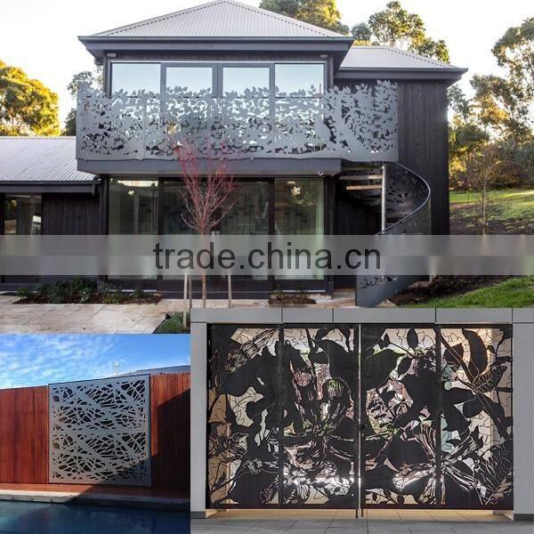 European Design Floor Standing Aluminum Railings for Outdoor Stairs