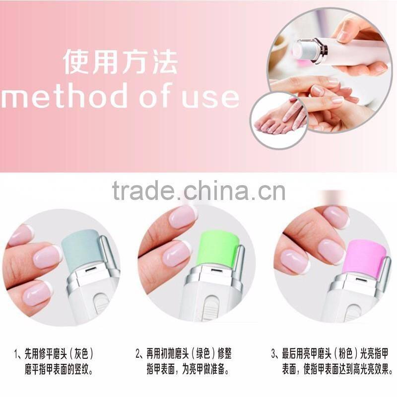 New Arrival Handheld Nail Care Equipment Battery Operate Electric Nail Grinder Polisher