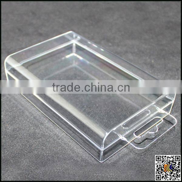 Hot sale new crystal clear hard back case packaging for mobile phone case ,crystal box packaging