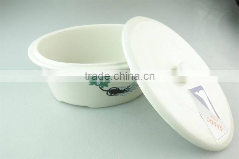 wholesale retaurant white ceramic tureen with cover in stock