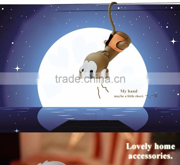 Battery operated home furniture decoration energy saving animal USB led night lamp