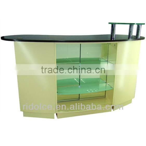 Nail salon reception desk Painted finished acetone proof office table design receptionist table TKN-62731