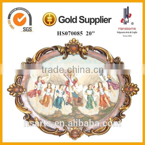 21 Inch Wholesale New Design 3d Art Last Supper Carving Wall Hanging Decoration