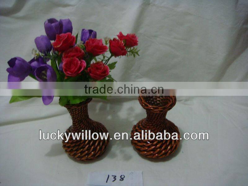 antique wicker handcrafts,vase,basekt natural wicker crafts