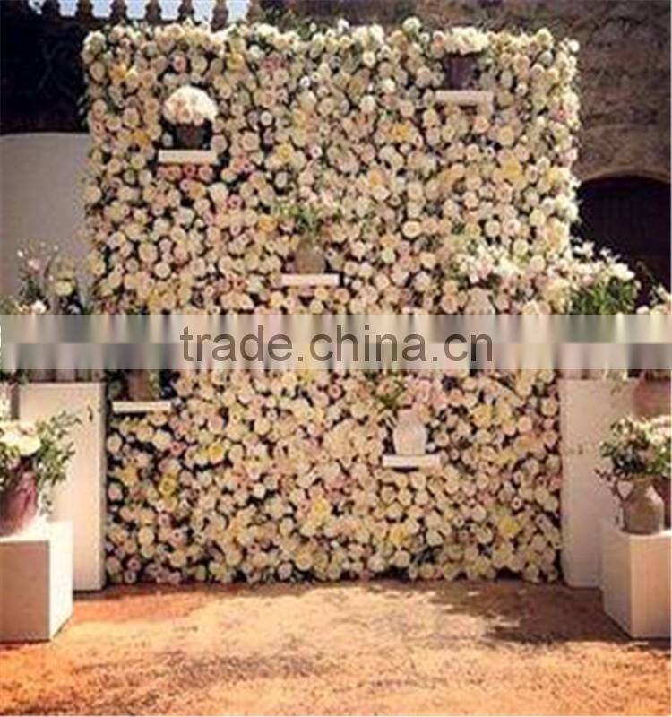 SJ2017300204 Hot sale artificial handmade flower wall hanging silk flower for weeding decoration