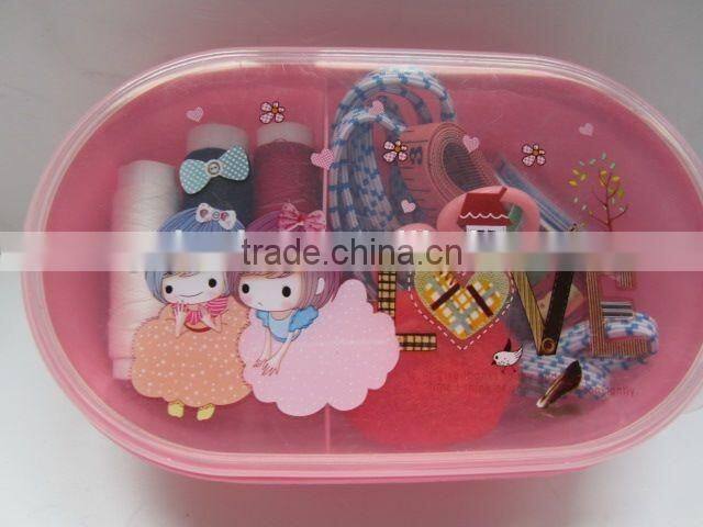 hotel professional plastic sewing kit box for home