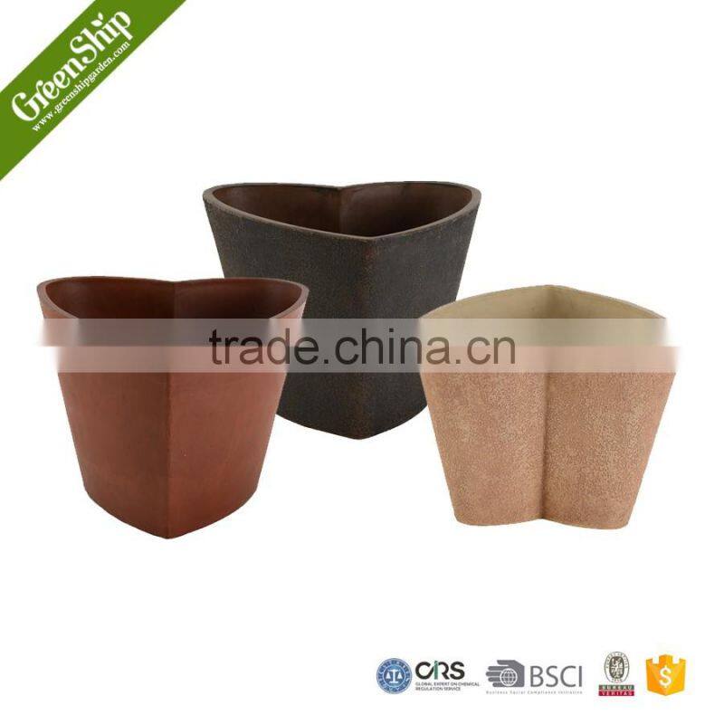 Biodegradable Outdoor heart shaped flower pot