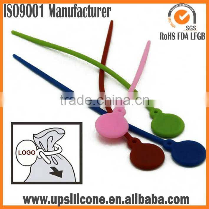 Elastic Food Ties Silicone Bag Ties, Cable Management Bag Clip, Bread Tie, Food Saver