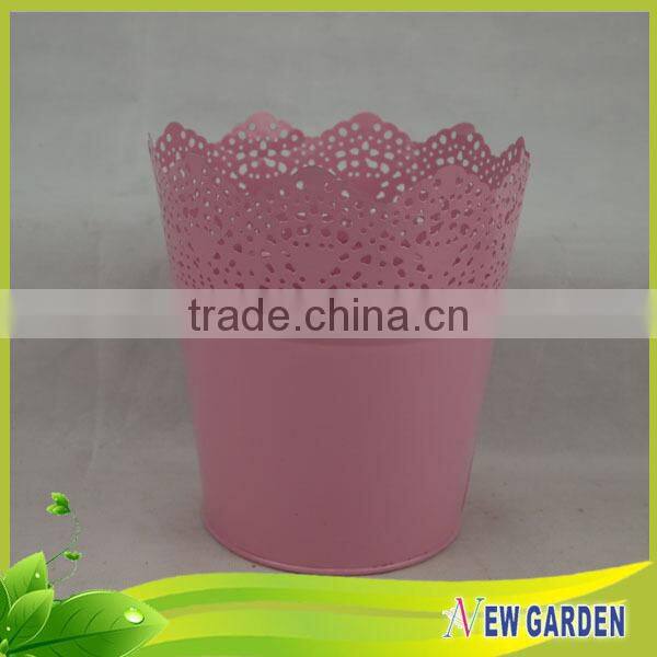 Newgarden quality Hot Sale bottom price mini metal flower pot
