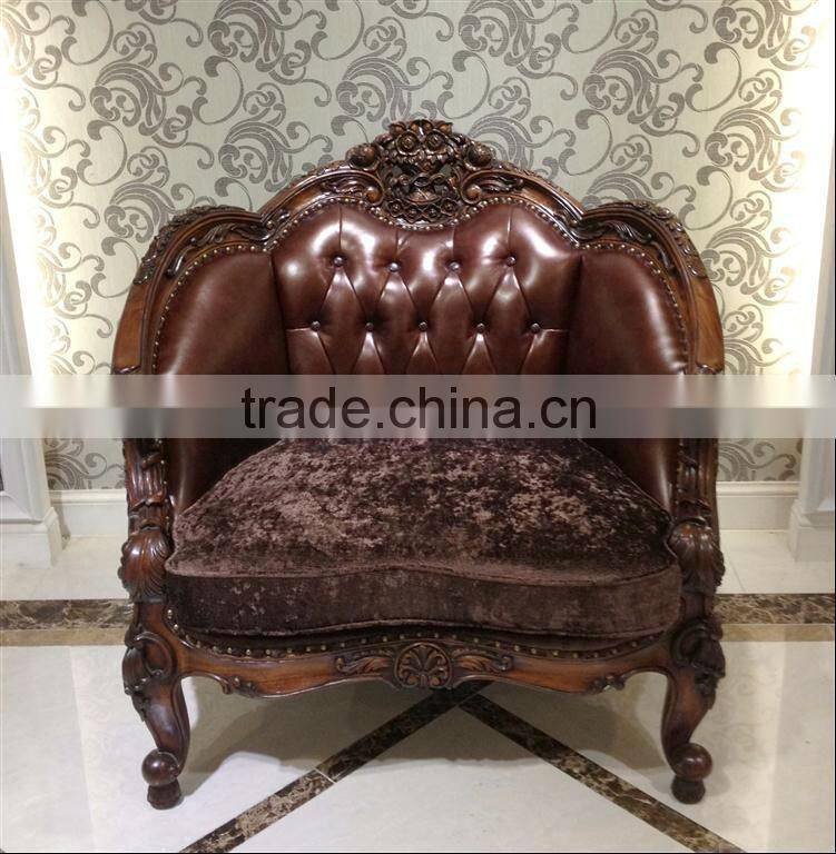 Antique fabric sofa set for home decor