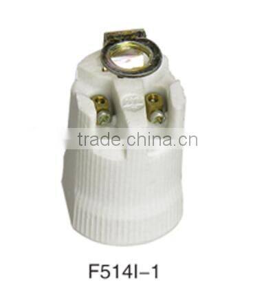 ceiling rose electric porcelain E14 lampholder with wire