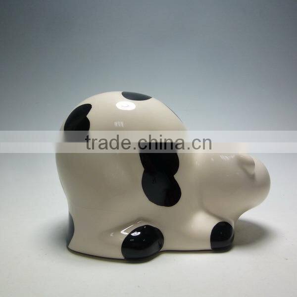 Lovely Cow Ceramic Piggy Bank/Money Pot /Money Box/Clay Money Pot