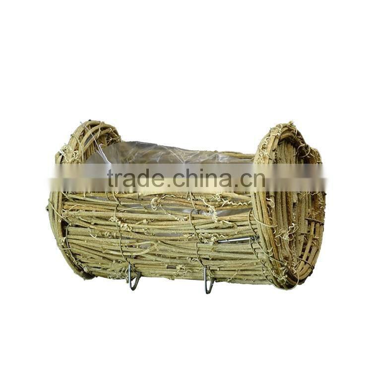 Natural Rattan Flower Pot for Garden Ornaments