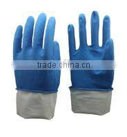 NMSAFETY thick purple rubber gloves household latex work gloves spray flock