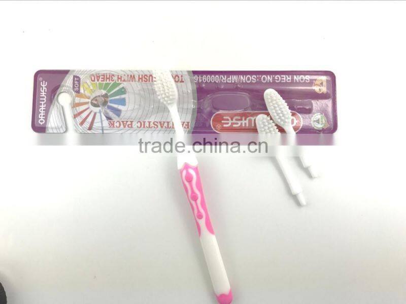 best selling consumer toothbrush replaceable heads made in china