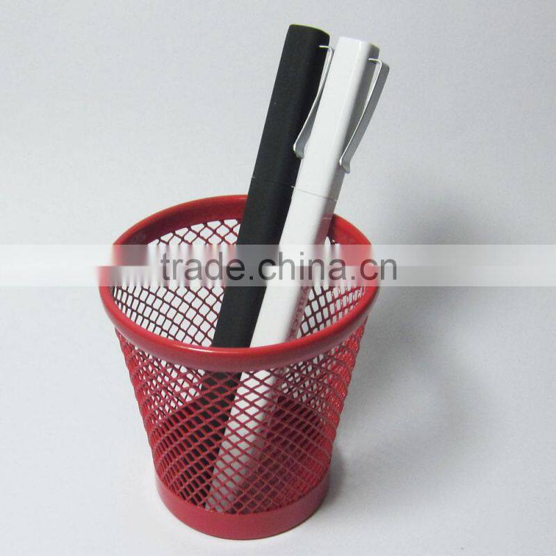 2014 high quality metal mesh office penholder