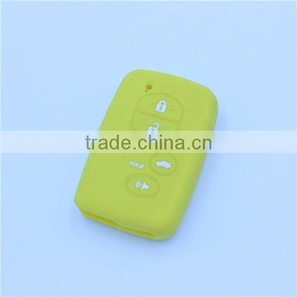 Silicone rubber key shell, key bag for toyota 5 buttons with hold buttons key bags