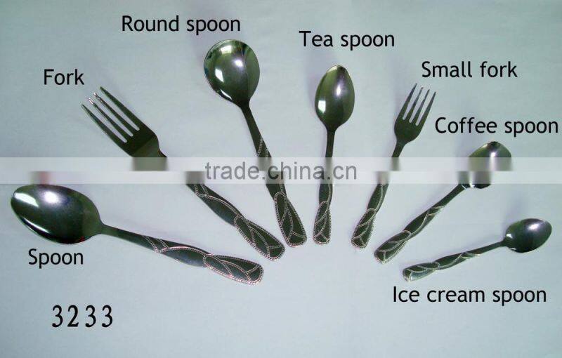 New Design Mid east popular stainless steel cutlery set