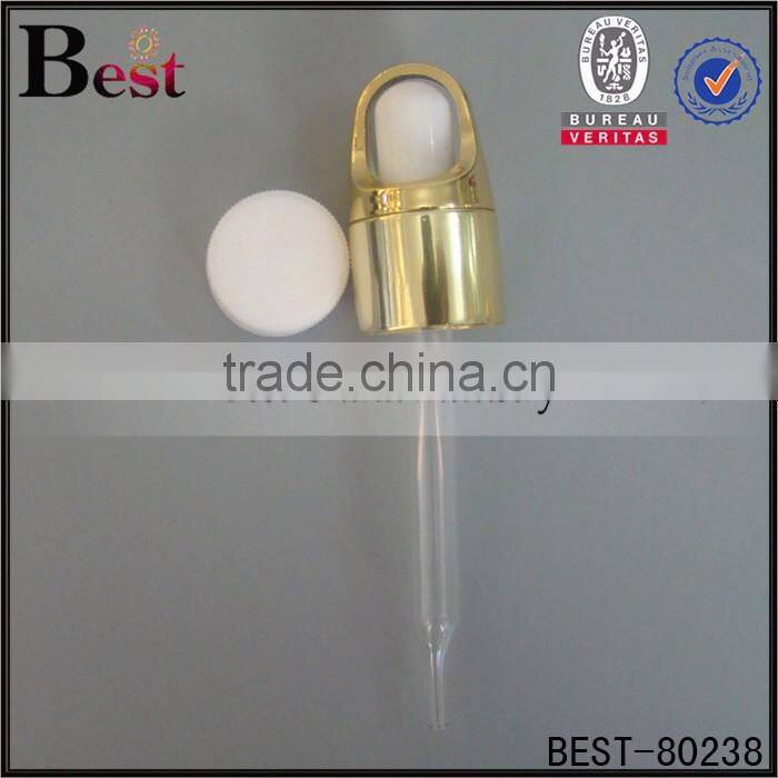 2017 selling 30ml oil glass bottle amber round shape oil glass bottle essential aluminum pump oil glass bottle