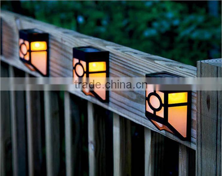 2015 new design High quality led solar fences lights ,wooden soalr pool fence lamp