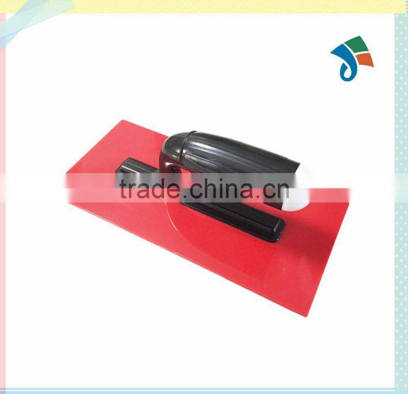 plastic red plastering trowel with handle