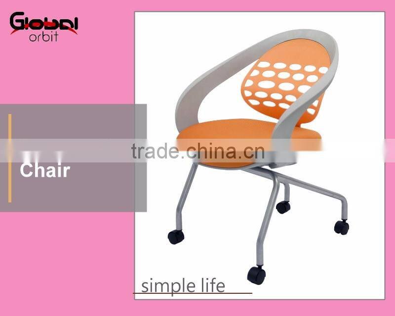 Ergonomic office chair with wheels, height adjustable colorful computer chair
