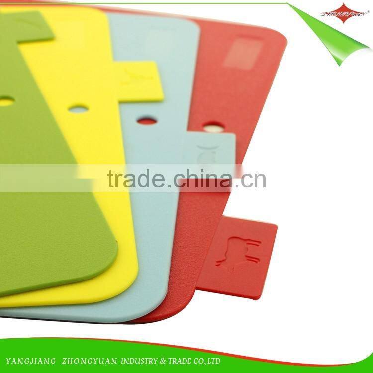 ZY-R1020 Top quality FDA Home kitchen plastic chopping block Cutting Board