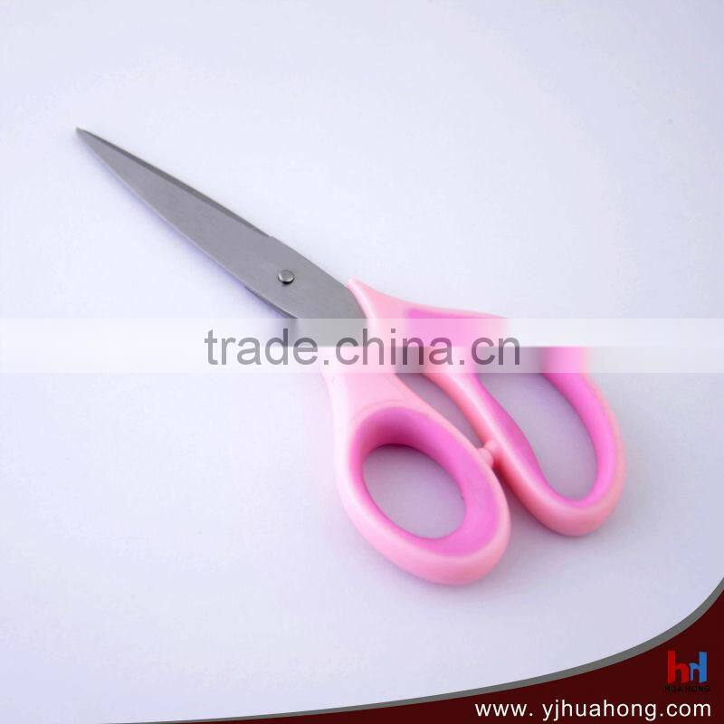 Soft grip handle stainless steel household scissors,office scissors (HC-66)
