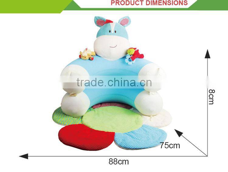Latest design multifunctional game blanket plush baby animal sofa chair